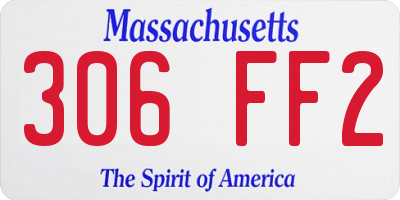 MA license plate 306FF2