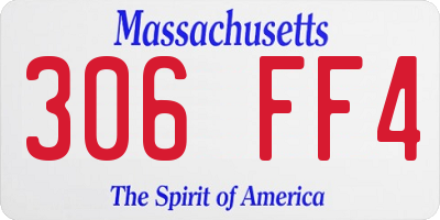 MA license plate 306FF4