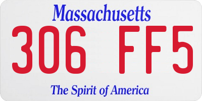 MA license plate 306FF5