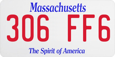 MA license plate 306FF6