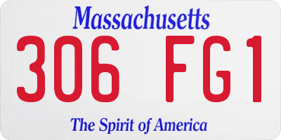 MA license plate 306FG1