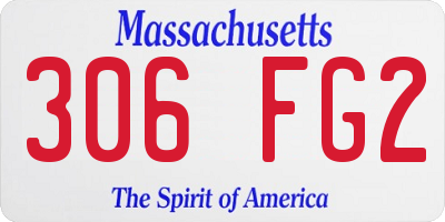 MA license plate 306FG2