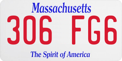 MA license plate 306FG6