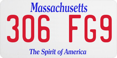 MA license plate 306FG9