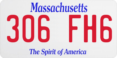 MA license plate 306FH6