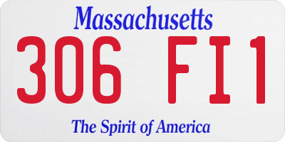 MA license plate 306FI1