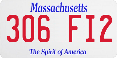 MA license plate 306FI2