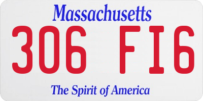 MA license plate 306FI6