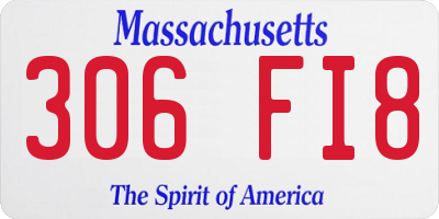 MA license plate 306FI8