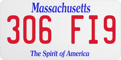 MA license plate 306FI9