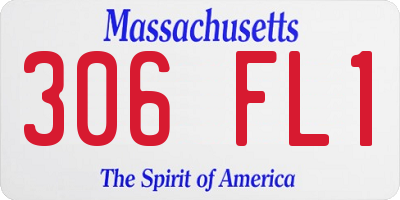 MA license plate 306FL1