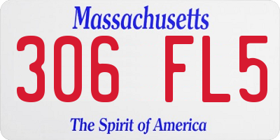 MA license plate 306FL5