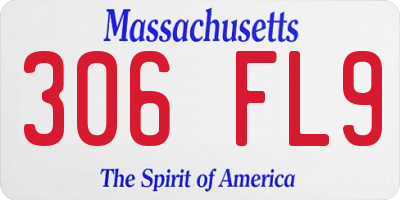 MA license plate 306FL9