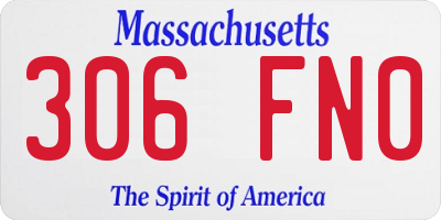 MA license plate 306FN0