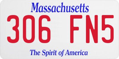 MA license plate 306FN5