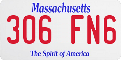 MA license plate 306FN6
