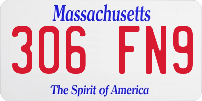 MA license plate 306FN9