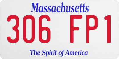 MA license plate 306FP1