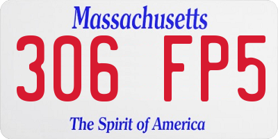 MA license plate 306FP5