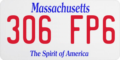 MA license plate 306FP6
