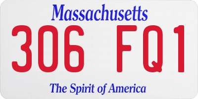 MA license plate 306FQ1