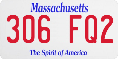 MA license plate 306FQ2