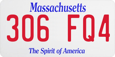 MA license plate 306FQ4