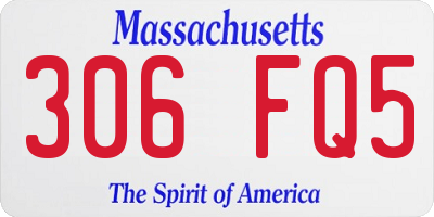 MA license plate 306FQ5