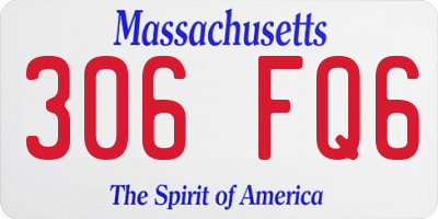 MA license plate 306FQ6