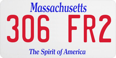 MA license plate 306FR2