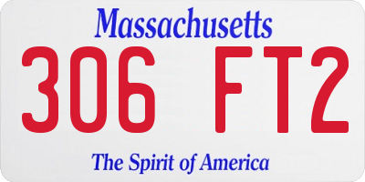 MA license plate 306FT2