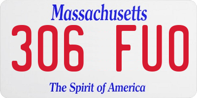 MA license plate 306FU0