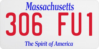 MA license plate 306FU1