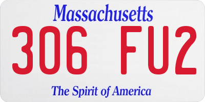 MA license plate 306FU2