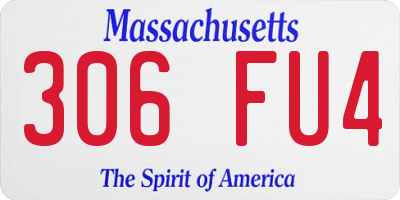 MA license plate 306FU4