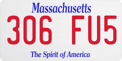 MA license plate 306FU5