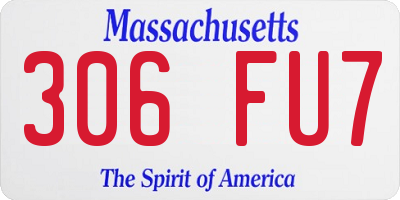 MA license plate 306FU7