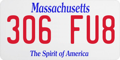MA license plate 306FU8