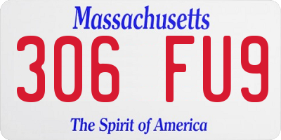 MA license plate 306FU9