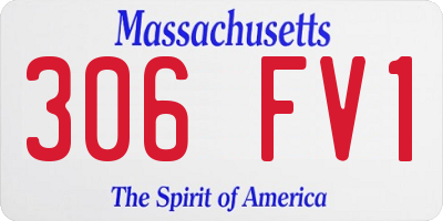 MA license plate 306FV1