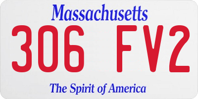 MA license plate 306FV2