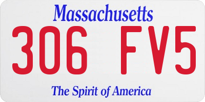 MA license plate 306FV5