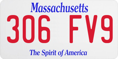 MA license plate 306FV9