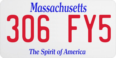 MA license plate 306FY5