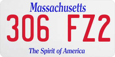 MA license plate 306FZ2