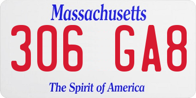 MA license plate 306GA8
