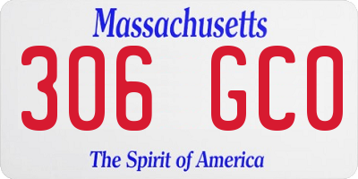 MA license plate 306GC0
