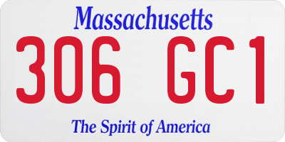 MA license plate 306GC1