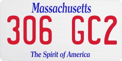 MA license plate 306GC2