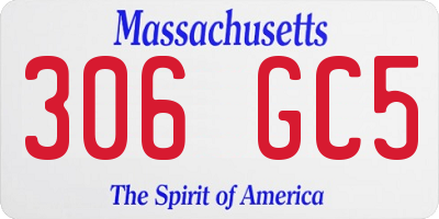 MA license plate 306GC5